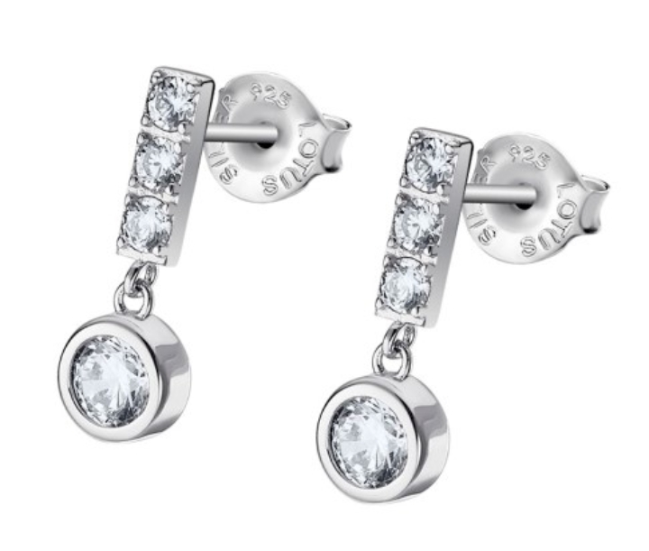 Obrazek LOTUS SILVER kolczyki ESSENTIALS