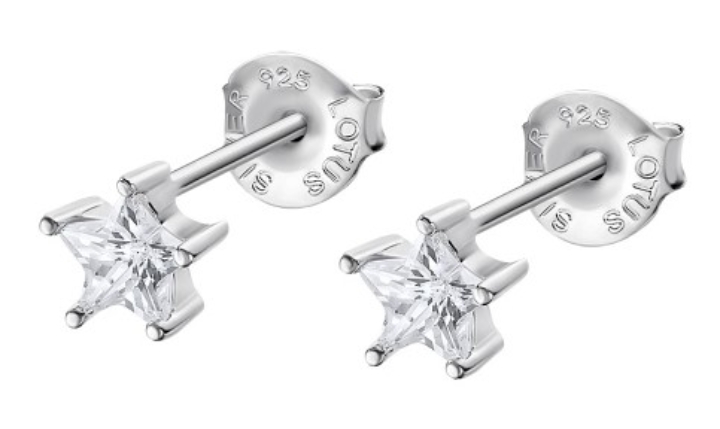 Obrazek LOTUS SILVER kolczyki PURE ESSENTIAL