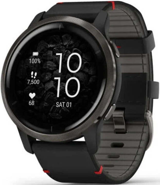 Obrazek Garmin Venu 2 GPS, Wifi, Black + Slate, leather