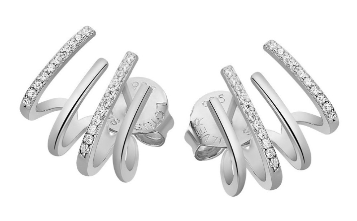 Obrazek LOTUS SILVER kolczyki EARPARTY