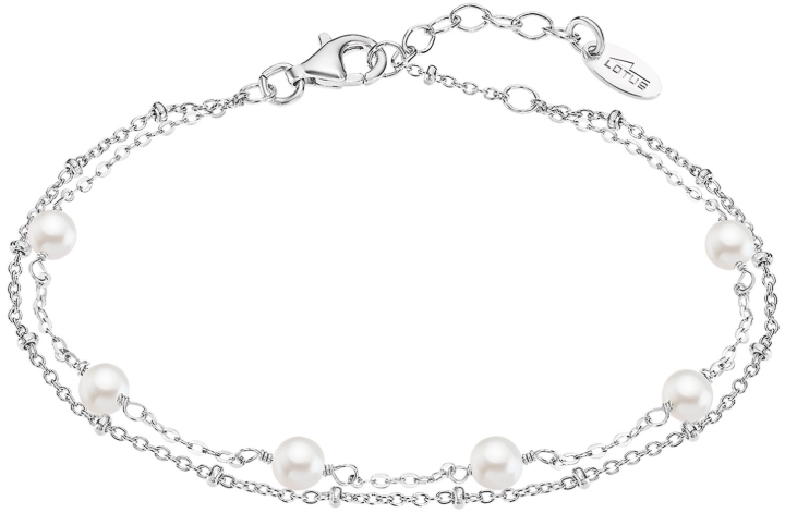Obrazek LOTUS SILVER bransoleta PEARLS