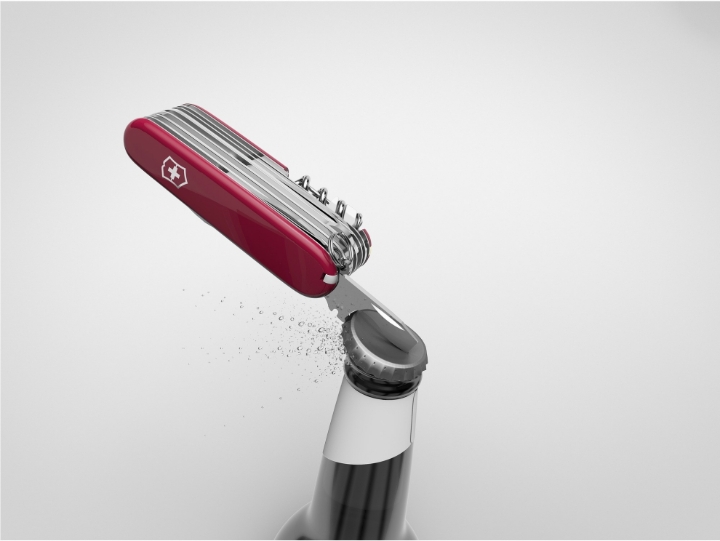 Obrazek Scyzoryk Victorinox SwissChamp, 91mm, Celidor, czerwony