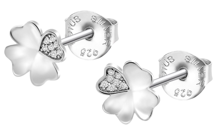 Obrazek LOTUS SILVER kolczyki MYSTIC