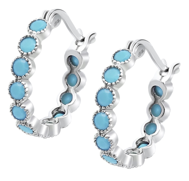 Obrazek LOTUS SILVER kolczyki 