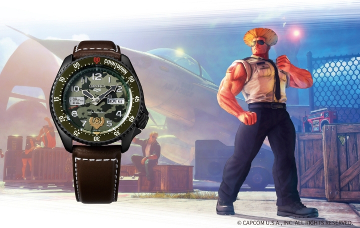 Obrazek Seiko 5 Sports Street Fighter V Limited Edition GUILE - Indestructible Fortress