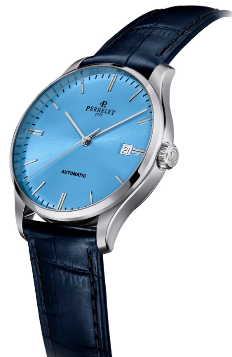 Obrazek Perrelet Weekend 3 Hands Ice Blue