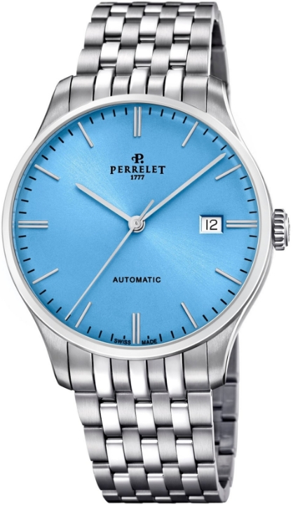 Obrazek Perrelet Weekend 3 Hands Ice Blue
