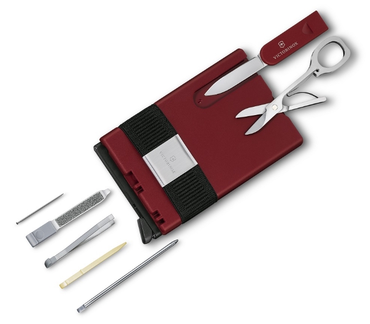 Obrazek Portfel Victorinox Smart Card - czerwony/czarny