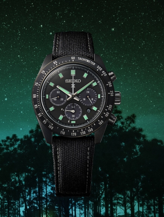 Obrazek Seiko Prospex Speedtimer Solar Chronograph The Black Series ‘Night Vision’