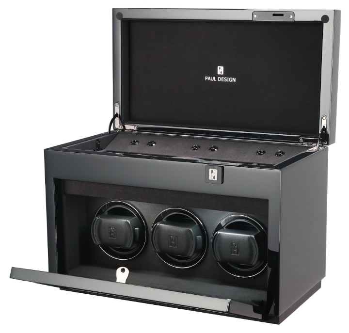 Obrazek Gentlemen 3+5 Black Highgloss battery compartment