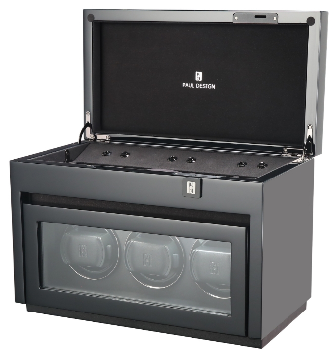 Obrazek Gentlemen 3+5 Black Highgloss battery compartment