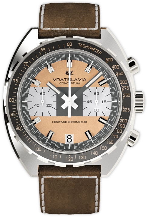 Obrazek Vratislavia Conceptum Heritage Chrono S.19 Brązowy pasek