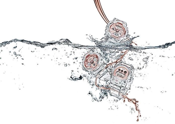 Obrazek Casio G-Shock Transparent x Rose gold