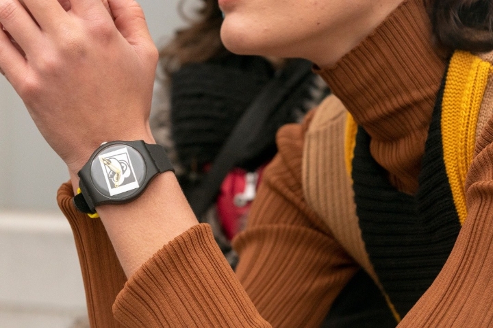 Obrazek Swatch Mickey Blanc Sur Noir