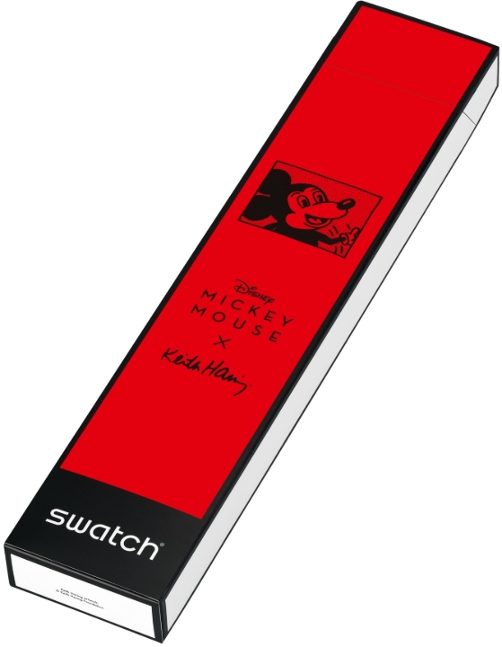 Obrazek Swatch Mickey Blanc Sur Noir