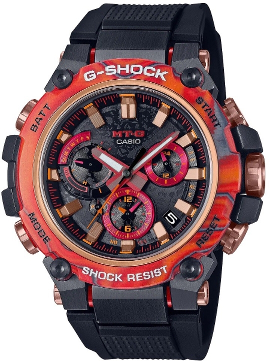 Obrazek Casio G-Shock MT-G Carbon Core Guard 40th Anniversary Flare Red