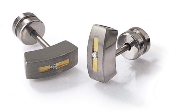 Obrazek BOCCIA TITANIUM kolczyki