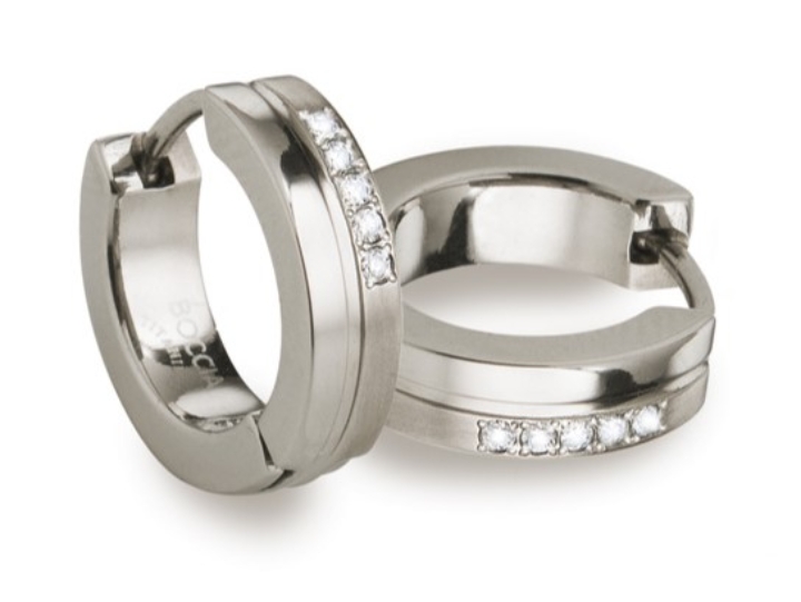 Obrazek BOCCIA TITANIUM kolczyki