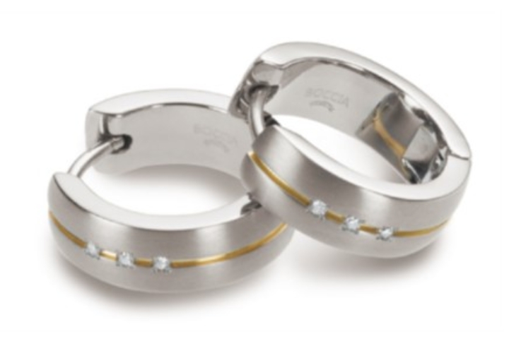Obrazek BOCCIA TITANIUM kolczyki