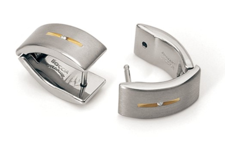 Obrazek BOCCIA TITANIUM kolczyki