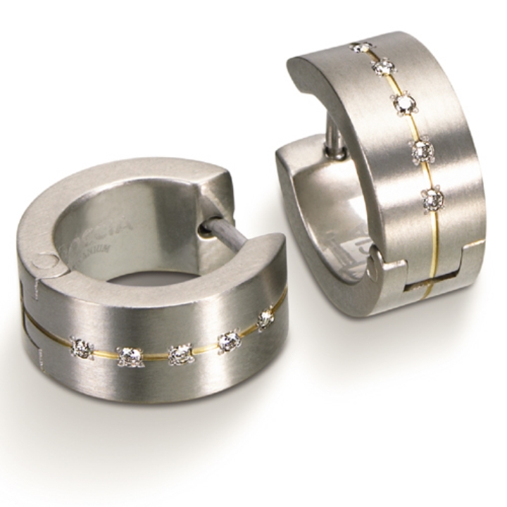 Obrazek BOCCIA TITANIUM kolczyki