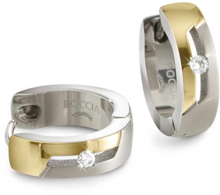 Obrazek BOCCIA TITANIUM kolczyki