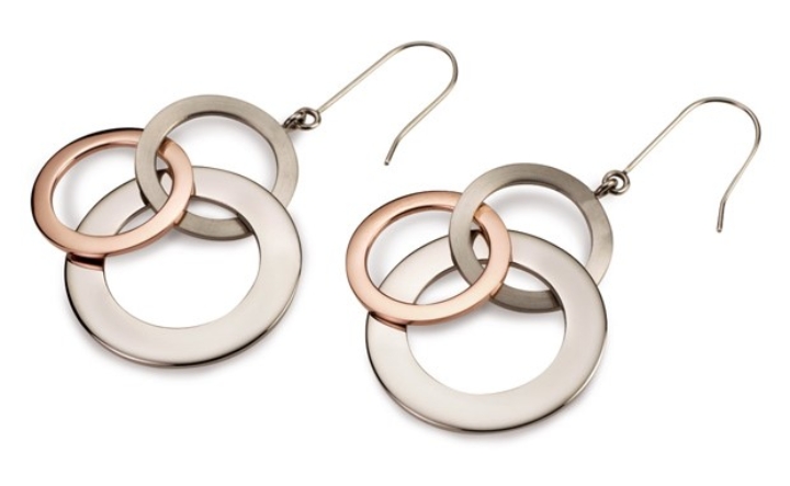 Obrazek BOCCIA TITANIUM kolczyki