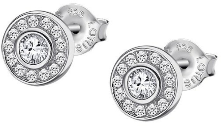 Obrazek LOTUS SILVER kolczyki 