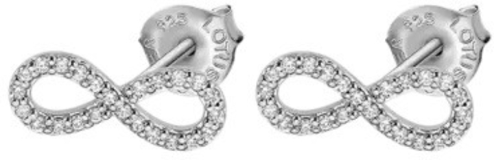 Obrazek LOTUS SILVER kolczyki 