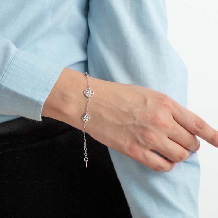 Obrazek LOTUS SILVER bransoleta MYSTIC