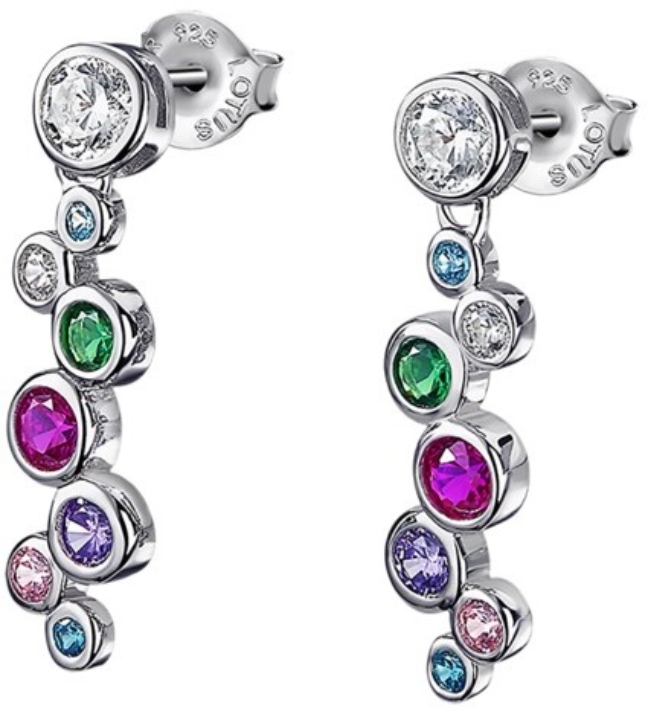 Obrazek LOTUS SILVER kolczyki IT GIRL