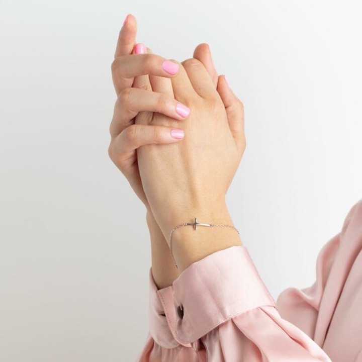 Obrazek LOTUS SILVER bransoleta TRENDY