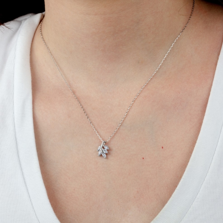 Obrazek LOTUS SILVER naszyjnik 