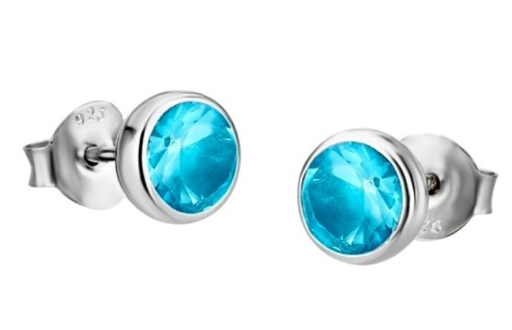 Obrazek LOTUS SILVER kolczyki 