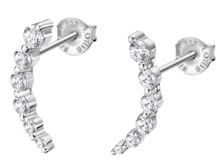 Obrazek LOTUS SILVER kolczyki EARPARTY