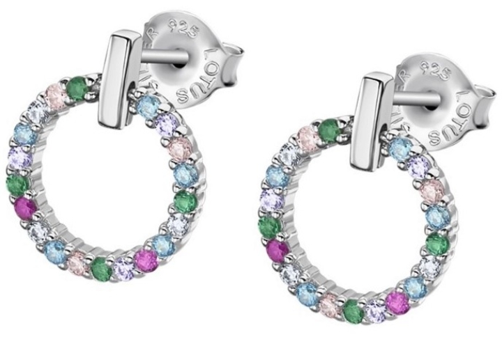 Obrazek LOTUS SILVER kolczyki IT GIRL