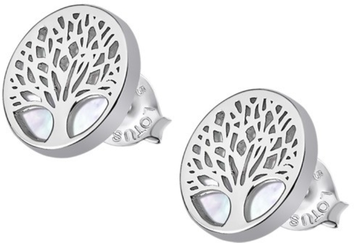 Obrazek LOTUS SILVER kolczyki TREE OF LIFE