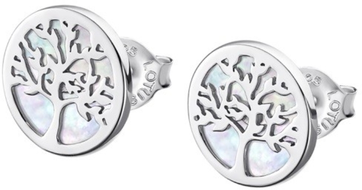 Obrazek LOTUS SILVER kolczyki TREE OF LIFE