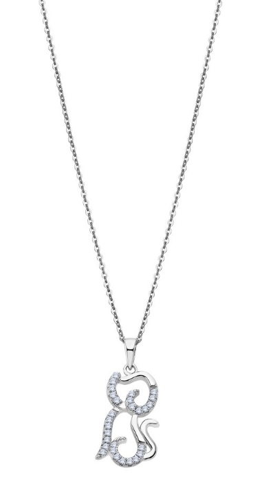 Obrazek LOTUS SILVER naszyjnik PURE ESSENTIAL