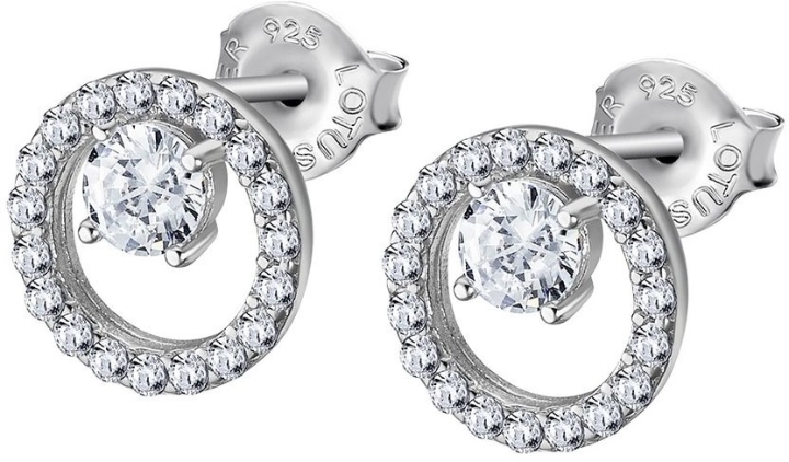 Obrazek LOTUS SILVER kolczyki 