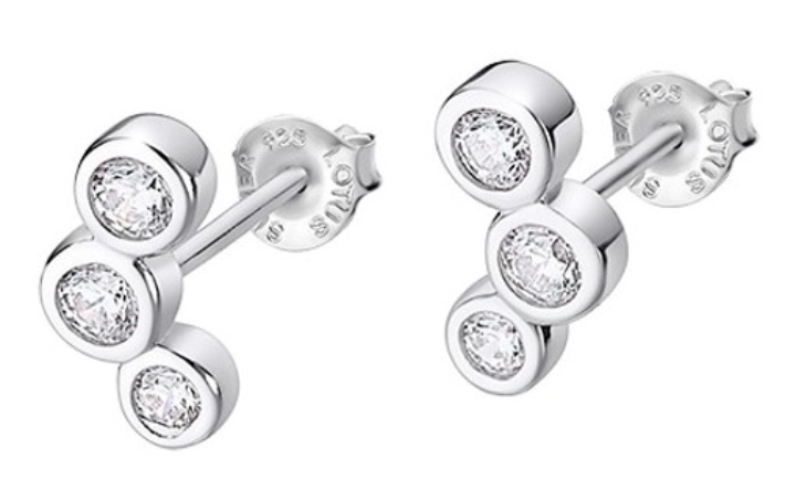 Obrazek LOTUS SILVER kolczyki ESSENTIALS