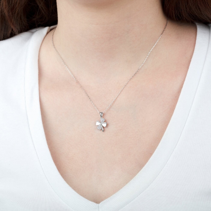 Obrazek LOTUS SILVER naszyjnik MYSTIC