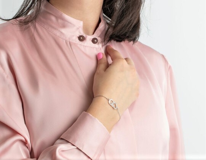 Obrazek LOTUS SILVER bransoleta MOMENTS