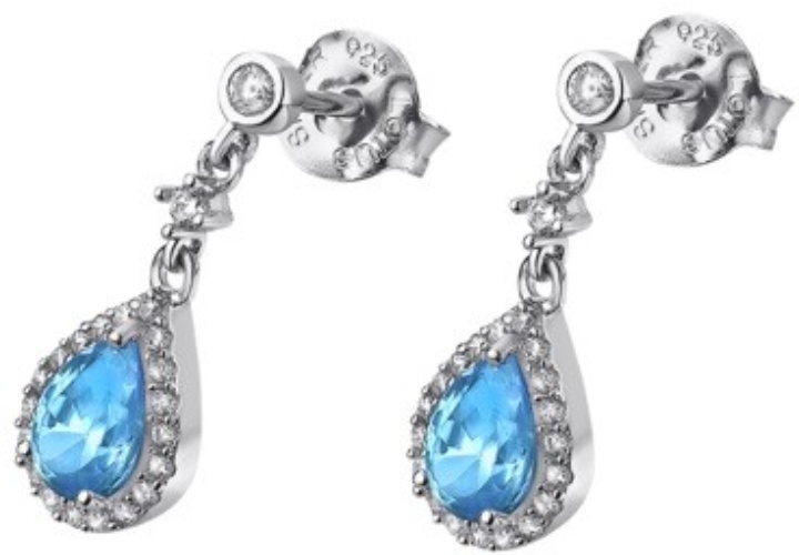 Obrazek LOTUS SILVER kolczyki 