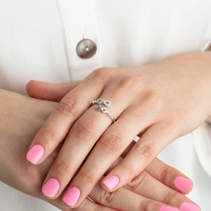 Obrazek LOTUS SILVER pierścionek TRENDY