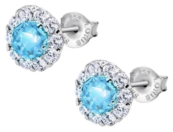 Obrazek LOTUS SILVER kolczyki 