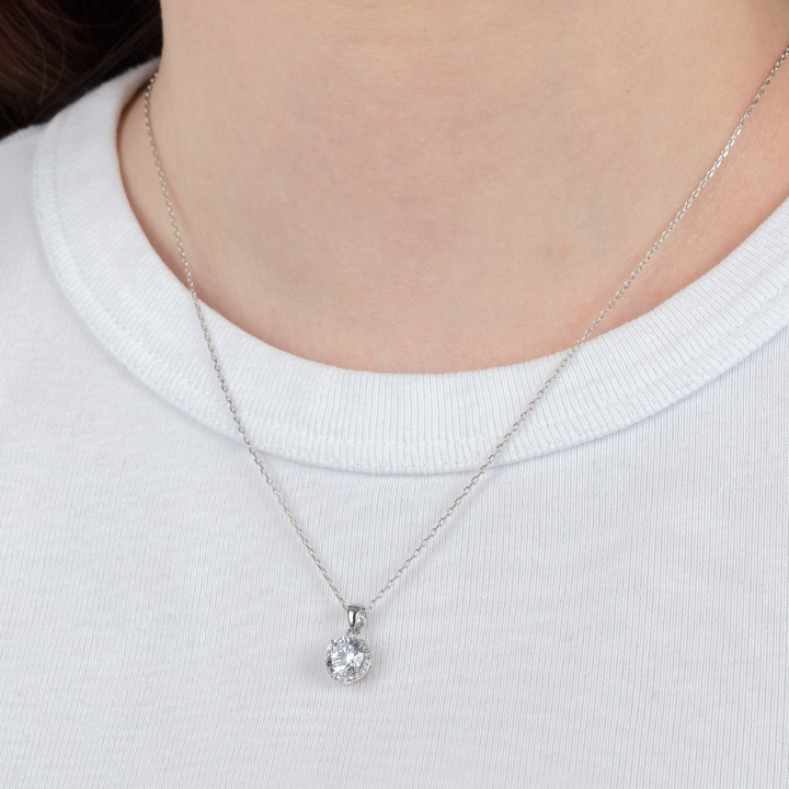 Obrazek LOTUS SILVER naszyjnik ESSENTIALS