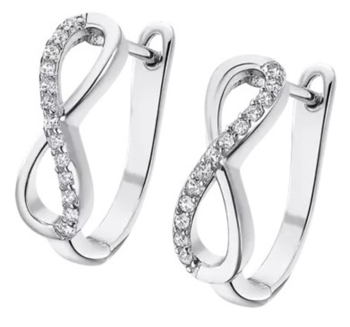 Obrazek LOTUS SILVER kolczyki 