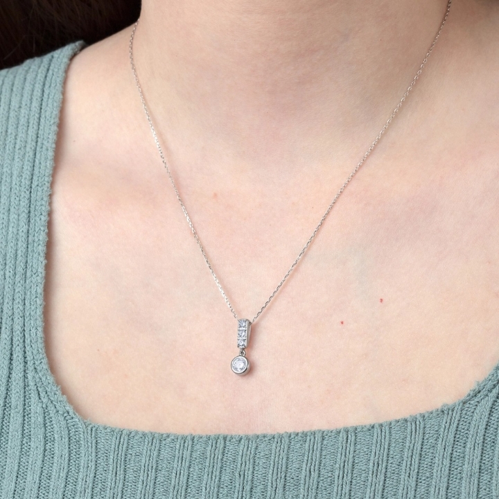 Obrazek LOTUS SILVER naszyjnik ESSENTIALS