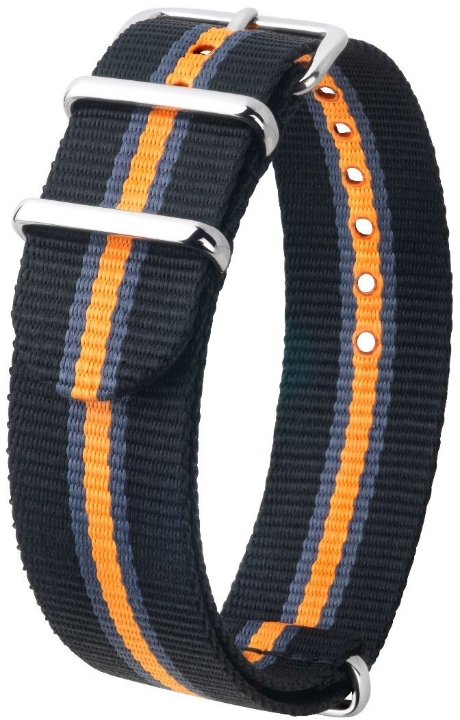 Obrazek Pasek Hirsch Rush black/grey/orange